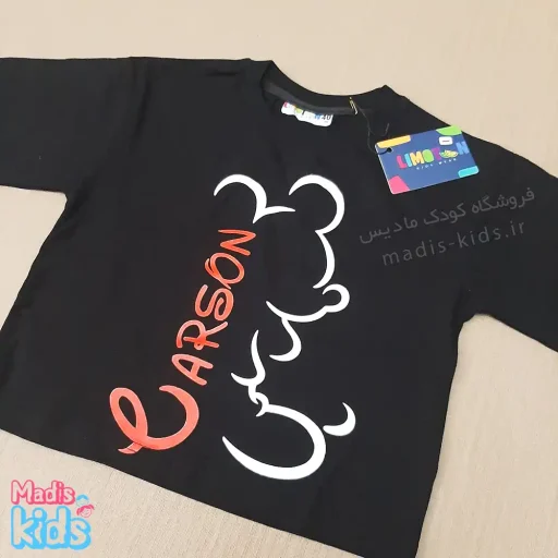 کراپ دخترانه مشکی طرح میکی موس