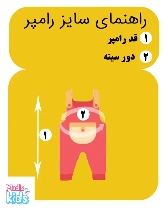 راهنمای سایز و نحوه اندازه گیری رامپر