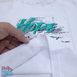 تیشرت بچگانه زیر کتی سفید طرح hope