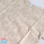 ست کراپ شلوار لنین دخترانه گلدار سیلوانا