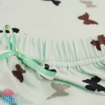 ست تاپ و شورت پنبه دخترانه سبز